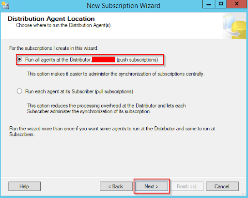 SQL Server Replication: Distribution Agent Location
